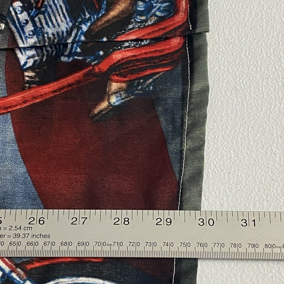 DRAGONFLY ROADHOUSE Mens Red Button Up Short Sleeve Shirt Size M Eagle USA Biker - Picture 9 of 9